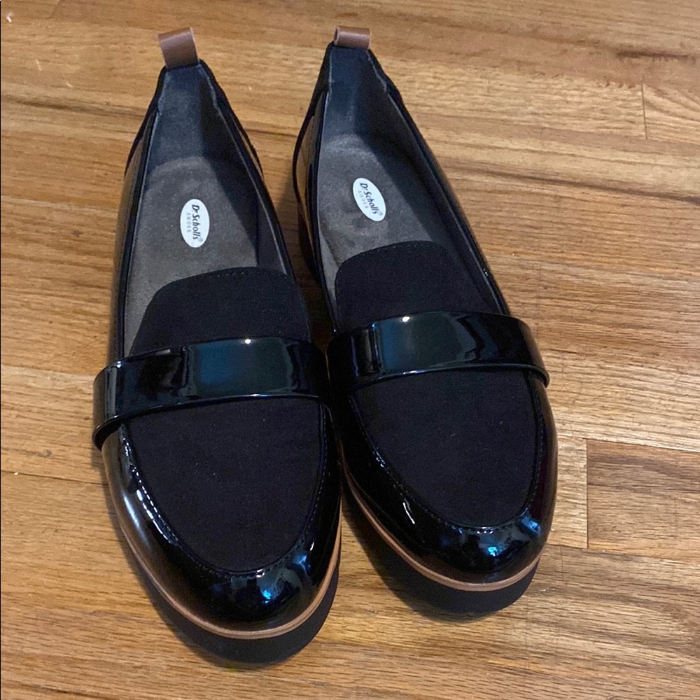 Dr. Scholl's Black Patent Loafers